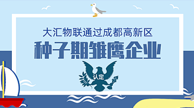 大匯物聯(lián)通過成都高新區(qū)“種子期雛鷹企業(yè)”認定